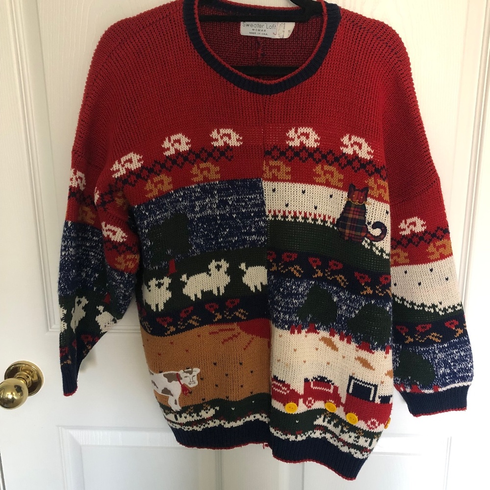 Vintage Oversized Grandpa/Grandma Sweater